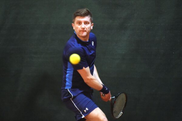 12.02.2022., Rovinj - Teniski turnir Stars open u Rovinju. Ministar Zdravko Maric u mecu protiv Sandra Brusicha. Photo: Sasa Miljevic/PIXSELL