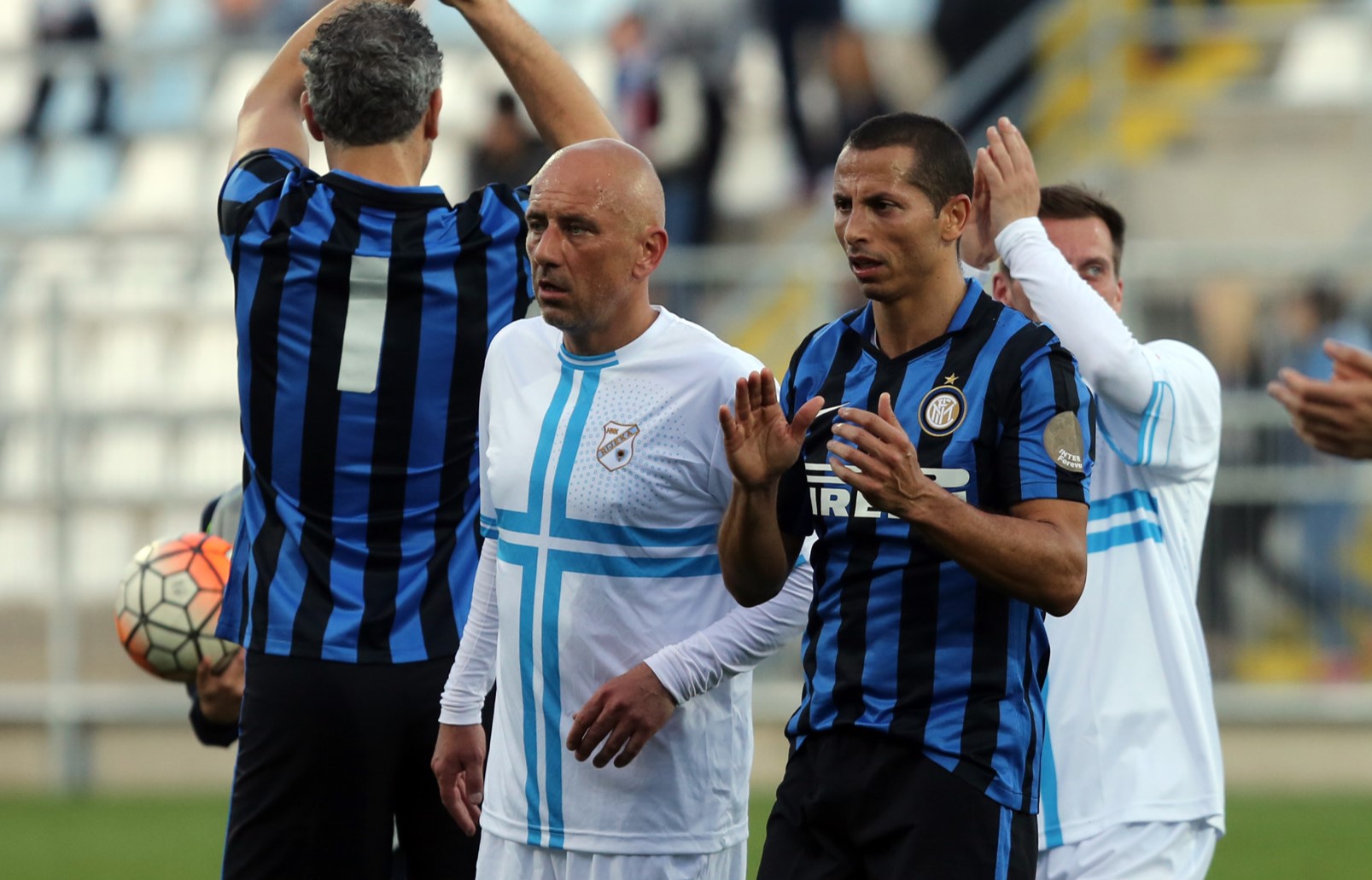 12.04.2016. Rijeka - Prijateljska humanitarna  utakmica HNK Rijeka veterani - Inter Forever na stadionu Rujevica.
Photo: Goran Kovacic/PIXSELL