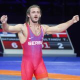 11, September, 2022, Belgrade - Wrestler Zurabi Datunashvili (Serbia) won the gold medal in the 87 kg category, Greco-Roman style, at the World Wrestling Championship held in Belgrade. Zurabi Datunashvili (Serbia). Photo: Antonio Ahel/ATAImages

11, septembar, 2022, Beograd - Rvac Zurabi Datunashvili (Srbija) osvojio je zlatnu medalju u kategoriji 87 kg, grcko-rimski stil, na Svetkom prvenstvu u rvanju koje je odrzava u Beogradu. Photo: Antonio Ahel/ATAImages Photo: Antonio Ahel/ATAImages/PIXSELL