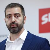 14.10.2024., Split - Predstavljanje SDP-ovog kandidata za gradonacelnika Splita.  Govornici su predsjednik SDP-a Sinisa Hajdas Doncic, potpredsjednici SDP-a Ranko Ostojic i Misel Jaksic, clanovi Predsjednistva SDP-a Sabina Glasovac i Ante Bilic te predsjednik SDP-a Split i kandidat za gradonacelinika Davor Matijevic. Photo: Ivana Ivanovic/PIXSELL