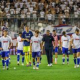 15.08.2024., stadion Poljud, Split - Uzvratna utakmica 3. pretkola kvalifikacija za UEFA Konferencijsku ligu, HNK Hajduk - MFK Ruzomberok. Rokas Pukstas Photo: Zvonimir Barisin/PIXSELL