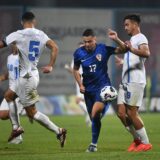 15.10.2024., Gradski stadion Ivan Kusek Apas, Koprivnica - Kvalifikacije za UEFA Europsko U-21 prvenstvo, skupina G, Hrvatska - Grcka. Franjo Ivanovic Photo: Vjeran Zganec Rogulja/PIXSELL