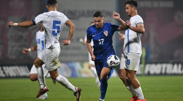 15.10.2024., Gradski stadion Ivan Kusek Apas, Koprivnica - Kvalifikacije za UEFA Europsko U-21 prvenstvo, skupina G, Hrvatska - Grcka. Franjo Ivanovic Photo: Vjeran Zganec Rogulja/PIXSELL