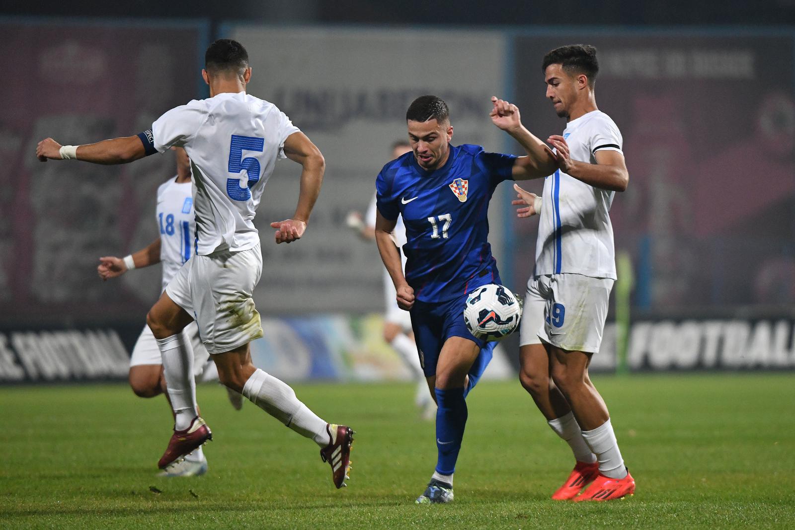 15.10.2024., Gradski stadion Ivan Kusek Apas, Koprivnica - Kvalifikacije za UEFA Europsko U-21 prvenstvo, skupina G, Hrvatska - Grcka. Franjo Ivanovic Photo: Vjeran Zganec Rogulja/PIXSELL