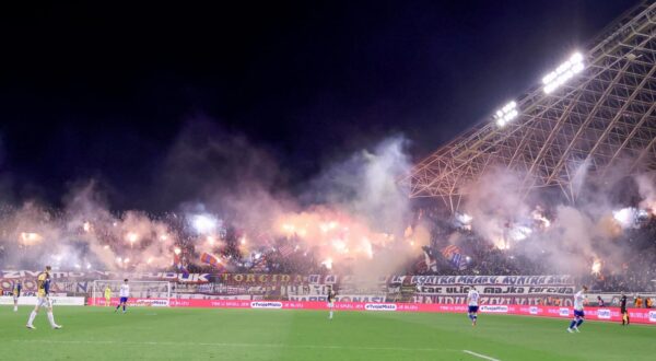 15.12.2024., stadion Poljud, Split - SuperSport HNL, 17. kolo, HNK Hajduk - HNK Rijeka. navijaci Hajduka, Torcida Photo: Sime Zelic/PIXSELL