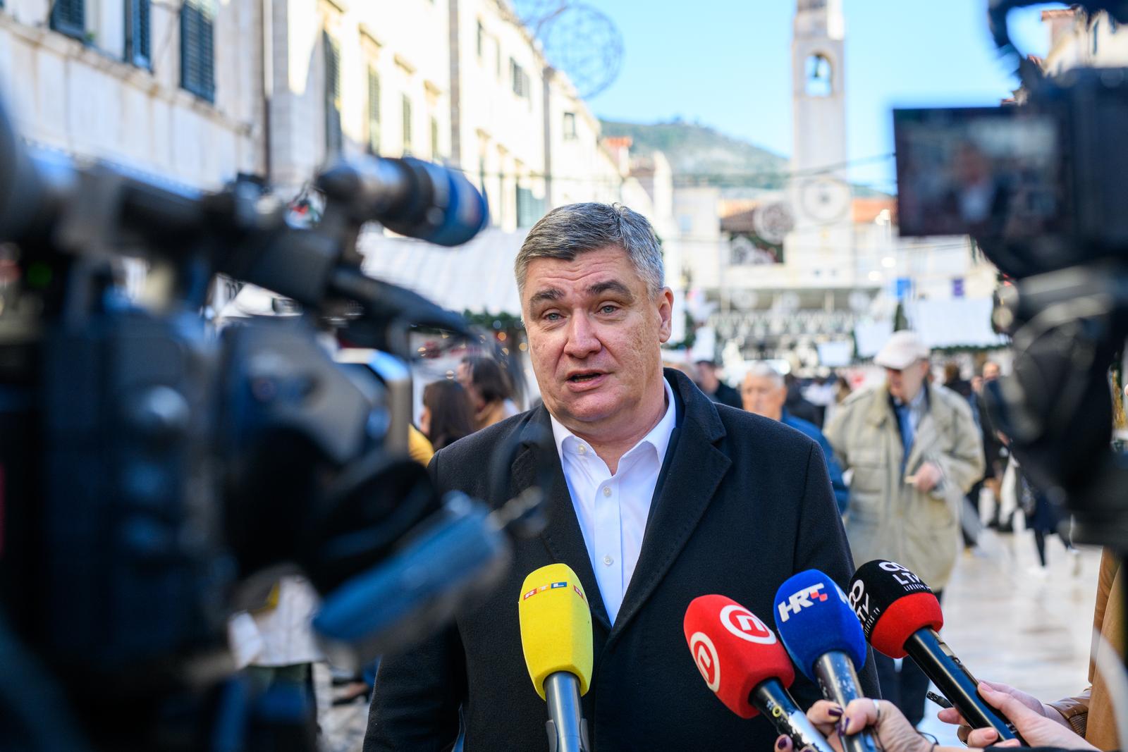 17.12.2024. Duborvnik  - Predsjednik Republike Zoran Milanović posjetio je grad  Photo: PIXSELL/PIXSELL