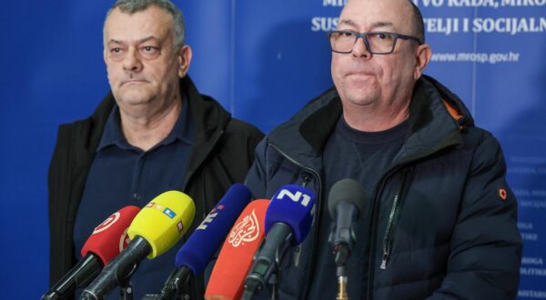 19.11.2024., Zagreb - Konferencija za medije nakon sastanka pregovarackih odbora Vlade Republike Hrvatske i predstavnika sindikata. predsjednik Sindikata policije Hrvatske Dubravko Jagic Photo: Sanjin Strukic/PIXSELL