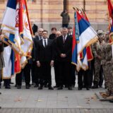 20.11.2024., Banja Luka (BiH) - Potpredsjednik Vlade Srbije Aleksandar Vulin prisustvovao je obiljezavanju Dana pobjede u Prvom svjetskom ratu i ulasku srpske vojske u Banja Luku 1918. godine. Obiljezavanju je prisustvovao i gradonacelnik Banja Luke Drasko Stanivukovic, pomocnik ministra rada i boracko-invalidske zastite RS Nebojsa Vidakovic, izaslanik predsjednika RS Sinisa Mihailovic i pripadnici Treceg pjesadijskog /Republika Srpska/ puka Oruzanih snaga BiH. Photo: Dejan Rakita/PIXSELL