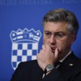 20.12.2024., Zagreb, Hrvatska - Predsjednik Vlade Andrej Plenkovic na konferenciji za medije u Banskim dvoranima nakon sastanka clanova Vlade RH i predstavnika gradske vlasti nakon napada nozem u Osnovnoj skoli Precko pri cemu je smrtno stradao jedan ucenik, a ozlijedjeno je jos troje ucenika i uciteljica. Photo: Josip Mikacic/PIXSELL