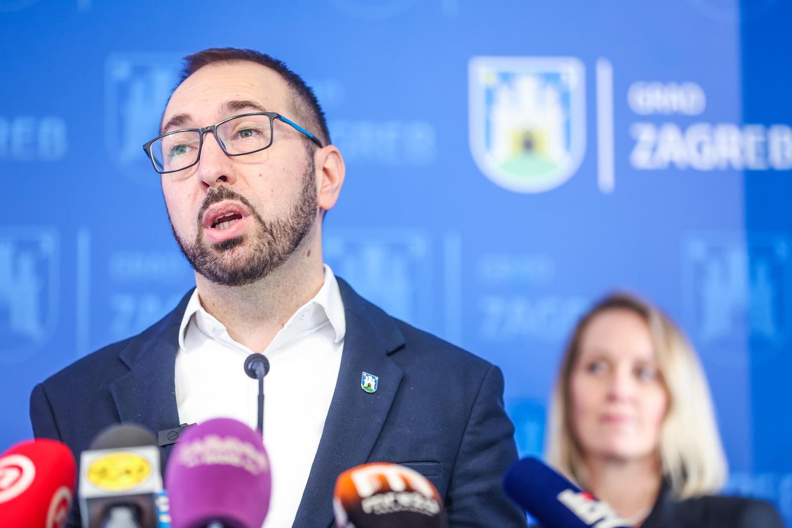 21.11.2024.., Zagreb - Gradonacelnik Grada Zagreba Tomislav Tomasevic odrzao  je konferenciju za medije na kojoj je predstavio idejno rjesenje za Centar za gospodarenje otpadom. Photo: Slavko Midzor/PIXSELL