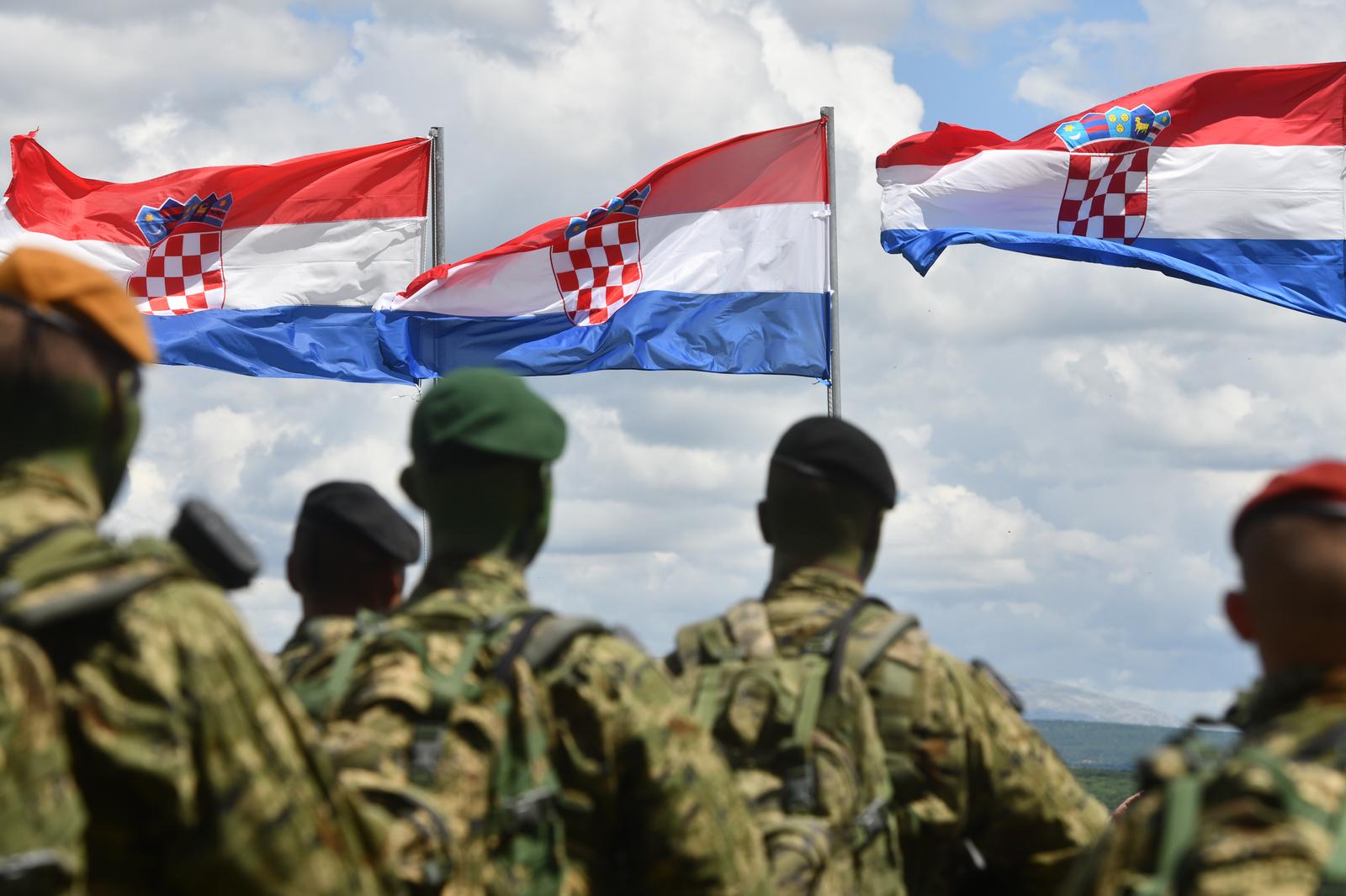 22.05.2024., Sibenik - Svecani prijam na Kninskoj tvrdjavi za vojnike 10.narastaja vodja Sredista za razvoj vodja Marko Babic. Photo: Hrvoje Jelavic/PIXSELL