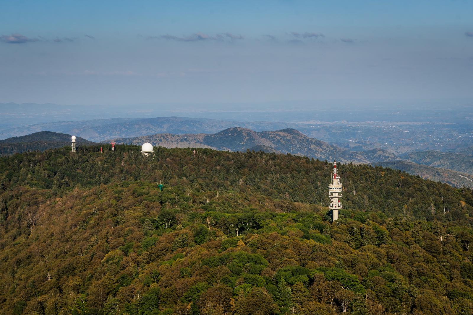 21.09.2024., Zagreb  - Pogled sa vrha Sljemenskog Tornja na Zagreb i okolicu. Photo: Zvonimir Barisin/PIXSELL