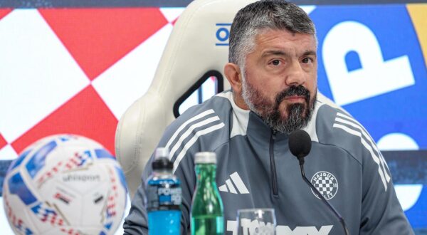 22.11.2024., Split - Trener Hajduka Gennaro Gattuso na konferenciji za medije najavio je utakmicu 14. kola SuperSport HNL-a izmedju Hajduka i Osijeka. Photo: Ivana Ivanovic/PIXSELL