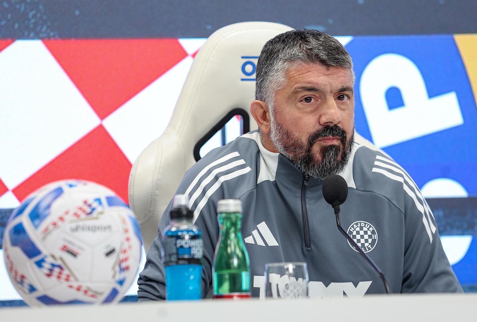 22.11.2024., Split - Trener Hajduka Gennaro Gattuso na konferenciji za medije najavio je utakmicu 14. kola SuperSport HNL-a izmedju Hajduka i Osijeka. Photo: Ivana Ivanovic/PIXSELL