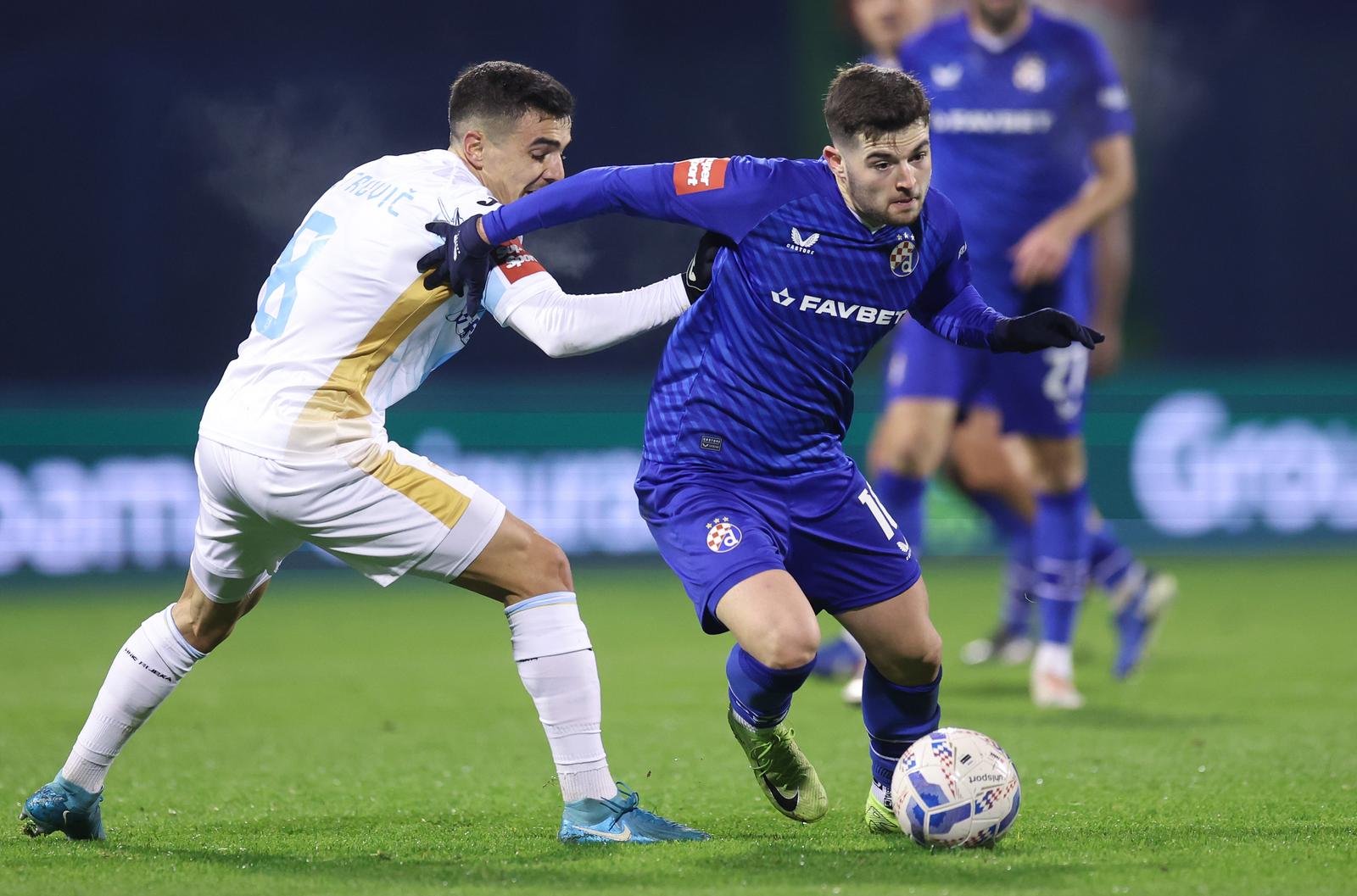 23.11.2024., Zagreb - 23.11.2024., stadion Maksimir, Zagreb - SuperSport HNL, 14. kolo, GNK Dinamo - HNK Rijeka. Dejan Petrovic, Martin Baturina. Photo: Goran Stanzl/PIXSELL