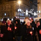 23.12.2024., Zagreb - U povodu tragicnog dogadjaja u Osnovnoj skoli Precko u znak pijeteta, tri obrazovna sindikata: Sindikat hrvatskih ucitelja, Sindikat Preporod i Nezavisni sindikat zaposlenih u srednjim skolama Hrvatske organiziraju mirni mimohod "Za sigurnu skolu". Sudionici mimohoda poceli su se okupljati na Trg Republike Hrvatske. Photo: Josip Regovic/PIXSELL