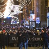 23.12.2024., Zagreb - U povodu tragicnog dogadjaja u Osnovnoj skoli Precko u znak pijeteta, tri obrazovna sindikata: Sindikat hrvatskih ucitelja, Sindikat Preporod i Nezavisni sindikat zaposlenih u srednjim skolama Hrvatske organiziraju mirni mimohod "Za sigurnu skolu". Sudionici mimohoda krenuli su s Trga Republike Hrvatske Photo: Josip Regovic/PIXSELL