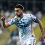 26.10.2024., Rijeka - SuperSport HNL 24/25, 11 kolo, HNK Rijeka - NK Varazdin. Stadion na Rujevici.. Niko Galesic Photo: Goran Kovacic/PIXSELL