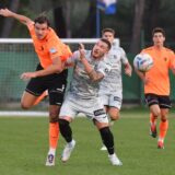 27.09.2024., stadion Subicevac, Sibenik - SuperSport HNL, 08. kolo, HNK Sibenik - NK Istra 1961. Ivan Santini, Dario Maresic Photo: Hrvoje Jelavic/PIXSELL