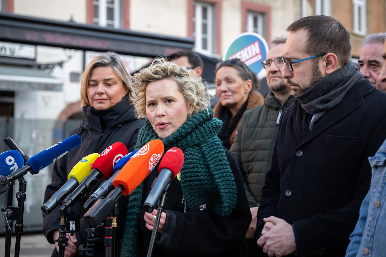 27.12.2024., Zagreb - Zavrsna konferencija za medije predsjednicke kandidatkinje stranke Mozemo! dr. sc. Ivane Kekin. Photo: Neva Zganec/PIXSELL