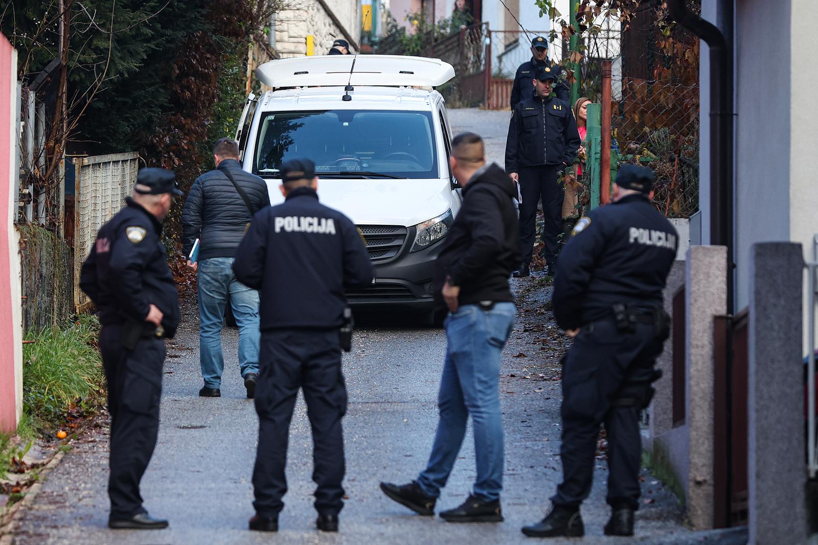 29.11.2024., Zagreb - U Ulici Crnomerec jutros je pronadjeno tijelo zenske osobe. Smrt je prema dosad utvrdjenom posljedica kaznenog djela. U tijeku je policijski ocevid i kriminalisticko istrazivanje. Photo: Goran Stanzl/PIXSELL