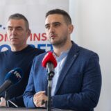 29.11.2024., Otok -  Domovinski pokret odrzao je konferenciju za medije. Konferenciji je nazocio ministar demografije i useljenistva Ivan Sipic, potpredsjednik Vlade Republike Hrvatske i ministar poljoprivrede, sumarstva i ribarstva Josip Dabro te kandidat za gradonacelnika Grada Otoka na prijevremenim izborima Slavko Grgic. 
 Photo: Borna jaksic/PIXSELL