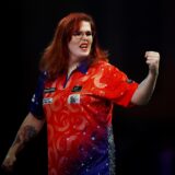 Darts - 2025 PDC World Darts Championship - Alexandra Palace, London, Britain - December 17, 2024 Noa-Lynn van Leuven celebrates during their first round match against Kevin Doets Action Images via Reuters/Matthew Childs Photo: Matthew Childs/REUTERS