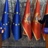 European Commission President Ursula Von der Leyen (L) and Montenegro's Prime Minister Milojko Spajic (R) hold a press conference after a bilateral meeting, in Podgorica, on October 26, 2024 as part of a one-day official visit to Montenegro during her Western Balkans tour.,Image: 926677907, License: Rights-managed, Restrictions: , Model Release: no, Credit line: SAVO PRELEVIC / AFP / Profimedia