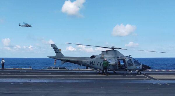 This handout photo from the Armed Forces of the Philippines taken on January 4, 2024 shows a pilot executing a final check in a Philippine Navy AW109 helicopter on the deck of the USS Carl Vinson during the second iteration of the Armed Forces of the Philippines and the US Indo-Pacific Command Military Cooperative Activity in the South China Sea. China on January 4 slammed what it called "provocative" moves by the United States and its ally the Philippines in the South China Sea, as both sides held drills in the disputed waters.,Image: 834182396, License: Rights-managed, Restrictions: RESTRICTED TO EDITORIAL USE - MANDATORY CREDIT "AFP PHOTO / Armed Forces of the Philippines" - NO MARKETING NO ADVERTISING CAMPAIGNS - DISTRIBUTED AS A SERVICE TO CLIENTS, ***
HANDOUT image or SOCIAL MEDIA IMAGE or FILMSTILL for EDITORIAL USE ONLY! * Please note: Fees charged by Profimedia are for the Profimedia's services only, and do not, nor are they intended to, convey to the user any ownership of Copyright or License in the material. Profimedia does not claim any ownership including but not limited to Copyright or License in the attached material. By publishing this material you (the user) expressly agree to indemnify and to hold Profimedia and its directors, shareholders and employees harmless from any loss, claims, damages, demands, expenses (including legal fees), or any causes of action or allegation against Profimedia arising out of or connected in any way with publication of the material. Profimedia does not claim any copyright or license in the attached materials. Any downloading fees charged by Profimedia are for Profimedia's services only. * Handling Fee Only 
***, Model Release: no, Credit line: Handout / AFP / Profimedia