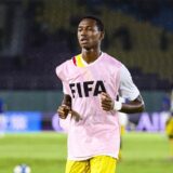 Surakarta, Indonesia - December 1: Baye Coulibaly of Mali warming up during FIFA U-17 World Cup 3rd Place Final match between Argentina and Mali at Manahan Stadium on December 1, 2023 in Surakarta, Indonesia. Photo by Just Pictures Surakarta Manahan Stadium Java Indonesia *** Surakarta, Indonesia December 1 Baye Coulibaly of Mali warming up during FIFA U 17 World Cup 3rd Place Final match between Argentina and Mali at Manahan Stadium on December 1, 2023 in Surakarta, Indonesia Photo by Just Pictures Surakarta Manahan Stadium Java Indonesia Copyright: x x2023xEurasiaxSportxImagesx jp-en-EuSpIm-MM3_Argentina_Mali_01Dec2023_SK032,Image: 838259605, License: Rights-managed, Restrictions: , Model Release: no, Credit line: Eurasia Sport Images / imago sportfotodienst / Profimedia