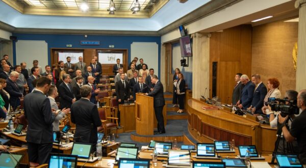 23, July, 2024, Podgorica - At the proposal of Prime Minister Milojko Spajic, the deputies voted to change the composition of the 44th Government of Montenegro. Photo: R.R./ATAImages

23, jul, 2024, Podgorica - Na predlog premijera Milojka Spajica, poslanici su izglasali promjene sastava 44. Vlade Crne Gore. Photo: R.R./ATAImages,Image: 891717803, License: Rights-managed, Restrictions: , Model Release: no, Credit line: R.R. / ATA Images / Profimedia