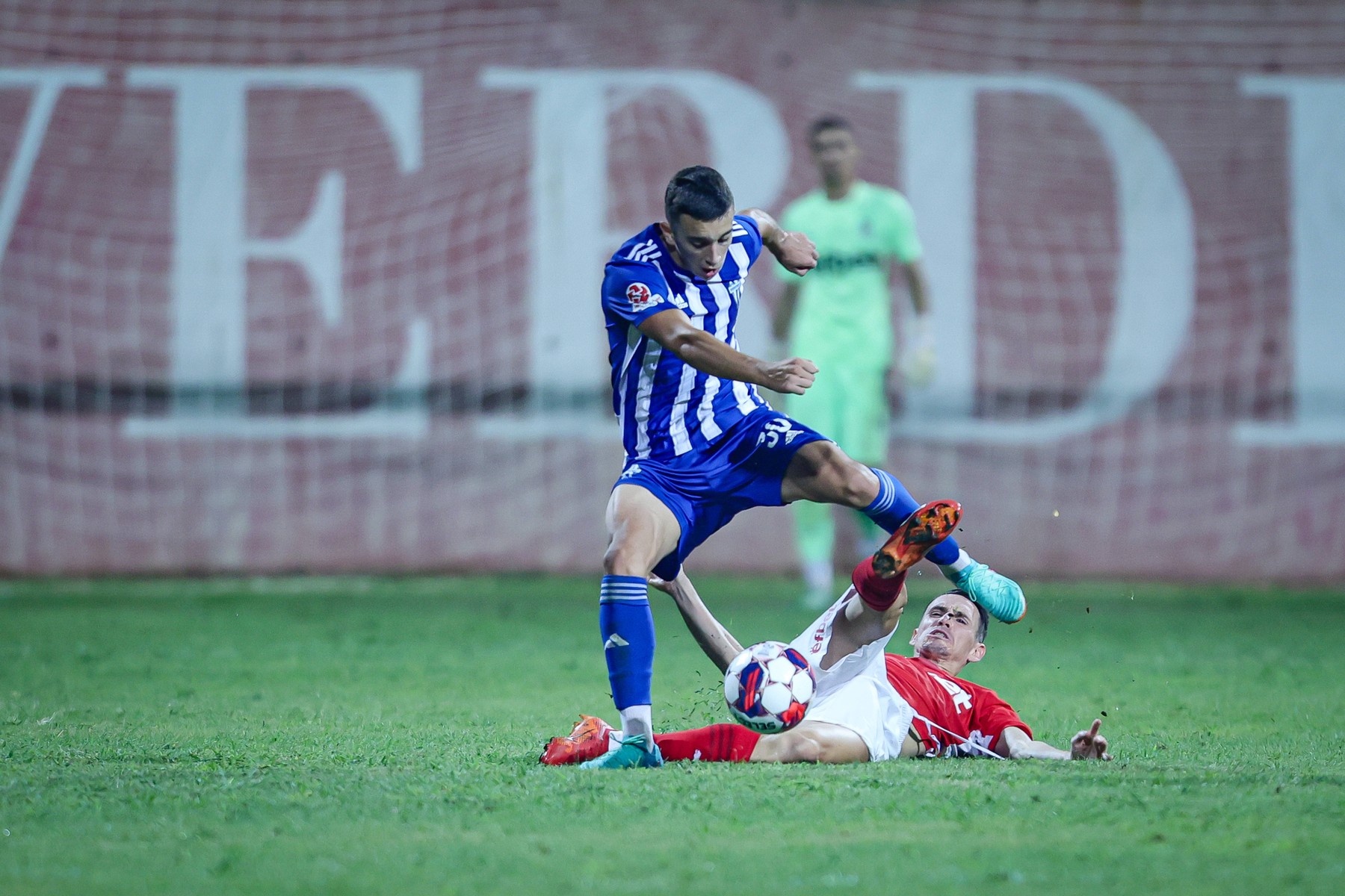 Football - Europa Conference League - Second round - FC Buducnost Podgorica - FC CSKA 1948 - 01.08.2024 Birsent Karagaren and Andrija Bulatovic Sofia Bulgaria Copyright: xYulianxTodorovx,Image: 895079289, License: Rights-managed, Restrictions: , Model Release: no, Credit line: Yulian Todorov / imago sportfotodienst / Profimedia