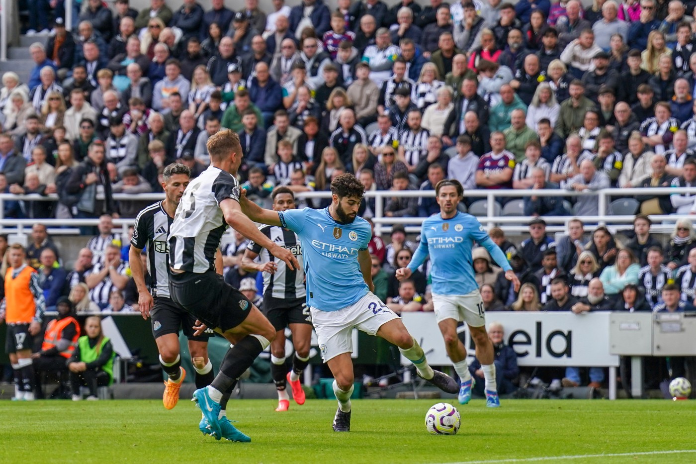 Manchester City defender Josko Gvardiol during the English championship Premier League football match between Newcastle United and Manchester City on 28 September 2024 at St. James' Park in Newcastle, England - Photo Eleanor Hoad / Every Second Media / DPPI,Image: 914194416, License: Rights-managed, Restrictions: Hungary Out UK Out, Model Release: no, Credit line: Eleanor Hoad / AFP / Profimedia