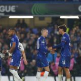 7th November 2024; Stamford Bridge, Chelsea, London, England: UEFA Europa Conference League Football, Chelsea versus Noah; Mykhaylo Mudryk of Chelsea celebrates his goal in the 39th minute for 5-0.,Image: 931656210, License: Rights-managed, Restrictions: , Model Release: no, Credit line: Katie Chan / Actionplus / Profimedia