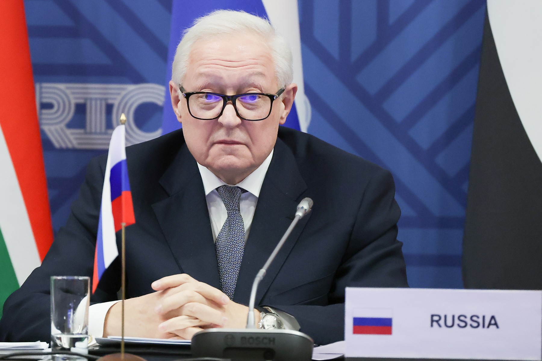 RUSSIA, YEKATERINBURG - NOVEMBER 28, 2024: Russia's Deputy Minister of Foreign Affairs Sergei Ryabkov attends the 5th BRICS sherpas/sous-sherpas meeting. Following the meeting, Brazil will take over the rotating BRICS presidency for 2025 from Russia. Donat Sorokin/TASS,Image: 940417440, License: Rights-managed, Restrictions: , Model Release: no, Credit line: Donat Sorokin / TASS / Profimedia