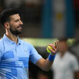 Serbia's Novak Djokovic gestures during the exhibition tennis match against Argentina's Juan Martin del Potro at Arena Parque Roca in Buenos Aires on December 1, 2024.,Image: 941736035, License: Rights-managed, Restrictions: , Model Release: no, Credit line: Luis ROBAYO / AFP / Profimedia