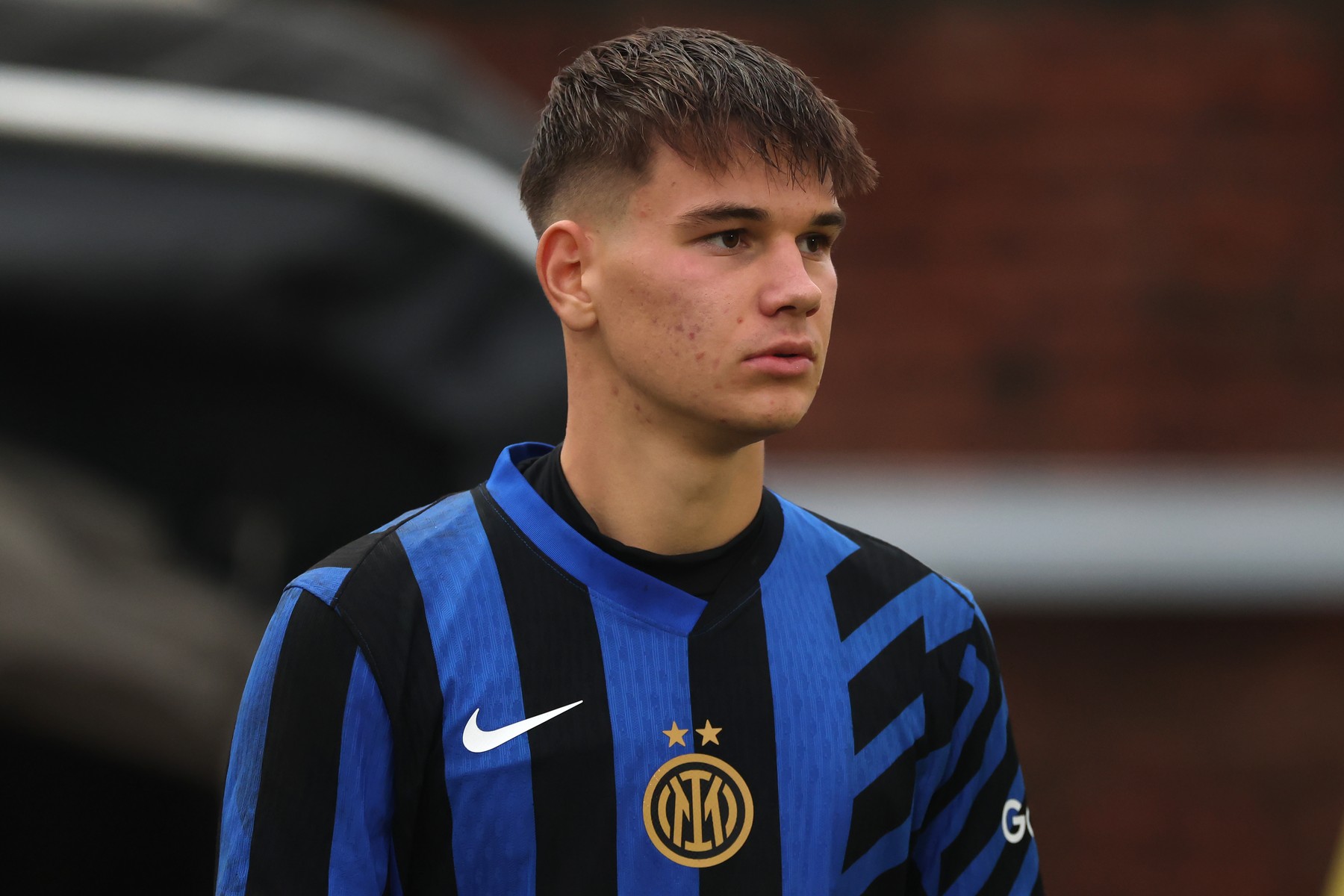 November 26, 2024, Milan: Milan, Italy, 26th November 2024. Luka Topalovic of FC Internazionale enters the field of play for the second half of the UEFA Youth League match at Konami Youth Development Center in Memory of Giacinto Facchetti, Milan.,Image: 943408909, License: Rights-managed, Restrictions: * United Kingdom Rights OUT *, Model Release: no, Credit line: Jonathan Moscrop / Zuma Press / Profimedia