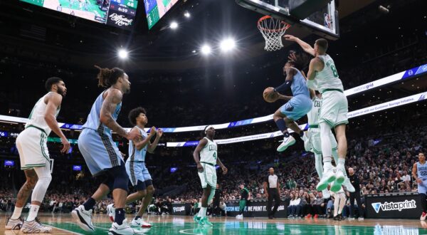 Dec 7, 2024; Boston, Massachusetts, USA; Memphis Grizzlies guard Ja Morant (12) shoots during the second half against the Boston Celtics at TD Garden.,Image: 944245098, License: Rights-managed, Restrictions: *** Worldwide Rights Except Baltics, China, Denmark, Finland, Germany, Hong Kong, Japan, Macau, Norway, Poland, South Korea, Sweden, and Taiwan *** No sales outside your territory. No 3rd parties. No redistribution ***, Model Release: no, Credit line: Imagn Images / ddp USA / Profimedia