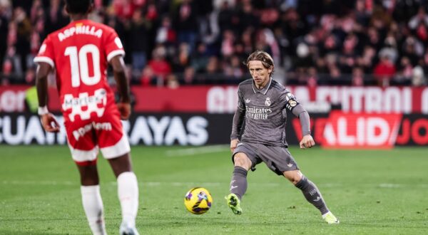 Luka Modric of Real Madrid during the Spanish championship La Liga football match between Girona FC and Real Madrid CF on 7 December 2024 at Montilivi stadium in Girona, Spain - Photo Javier Borrego / Spain DPPI / DPPI,Image: 944291577, License: Rights-managed, Restrictions: Hungary Out, Model Release: no, Credit line: Javier Borrego / AFP / Profimedia