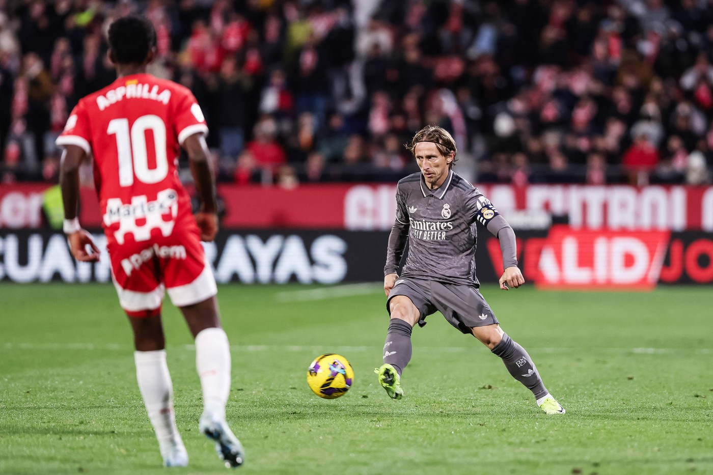 Luka Modric of Real Madrid during the Spanish championship La Liga football match between Girona FC and Real Madrid CF on 7 December 2024 at Montilivi stadium in Girona, Spain - Photo Javier Borrego / Spain DPPI / DPPI,Image: 944291577, License: Rights-managed, Restrictions: Hungary Out, Model Release: no, Credit line: Javier Borrego / AFP / Profimedia