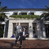 December 11, 2024: Three brothers from Miami Beach who rocketed to fame through the sale of luxury real estate from Miami to Manhattan were taken into custody by Miami FBI agents and local police Wednesday morning and charged with a slew of state and federal sex trafficking and rape crimes. The charges against twins Oren and Alon Alexander, 37, and their older brother Tal, 38, follow at least four civil lawsuits filed in New York State court that are filled with disturbing allegations of drugging and raping women. FILE IMAGES SHOT ON: February 1, 2019, Miami, Florida, USA: Real Estate Brokers TAL ALEXANDER (R) and brother OREN ALEXANDER outside their home on Miami Beach in 2019.,Image: 945694219, License: Rights-managed, Restrictions: , Model Release: no, Pictured: Alexander Tal,Alexander Oren, Credit line: Patrick Farrell/Miami Herald / Zuma Press / Profimedia