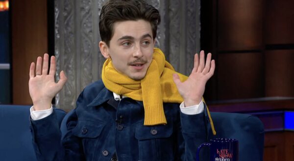 Picture MUST credit: CBS Dune star Timothee Chalamet went on. TV to promote his new Bob Dylan biopic — and joked he had just hit puberty by growing a moustache. The film about the US singer songwriting icon, A Complete Unknown hits theatres before Christmas. He was appearing on the Stephen Colbert US talk show when the hist told him he was older than Dylan was in the four years from the beginning of 1962 to the end of 1965, covered in the film. The usually fresh-faced actor joked: “The first time I was on here, I hadn't hit puberty. “’So my voice has changed and now I'll probably play The Rock in my next movie.” He grew facial hair for the film he is currently making called Marty Supreme, which he's also producing. A Complete Unknown is based on a 2015 book called Dylan Goes Electric by writer Elijah Wald. Chalamet revealed the film has taken time to get to the screen after it was delayed by the covid pandemic. He was originally supposed to shoot in the summer of 2019. But he confessed the delay gave him more time to practise guitar as he plays and sings live throughout the movie. Chalamet even shared an exclusive video of him singing a Bob Dylan song while on the set of his first Dune movie. Picture supplied by JLPPA,Image: 946588256, License: Rights-managed, Restrictions: , Model Release: no, Credit line: JLPPA / Bestimage / Profimedia