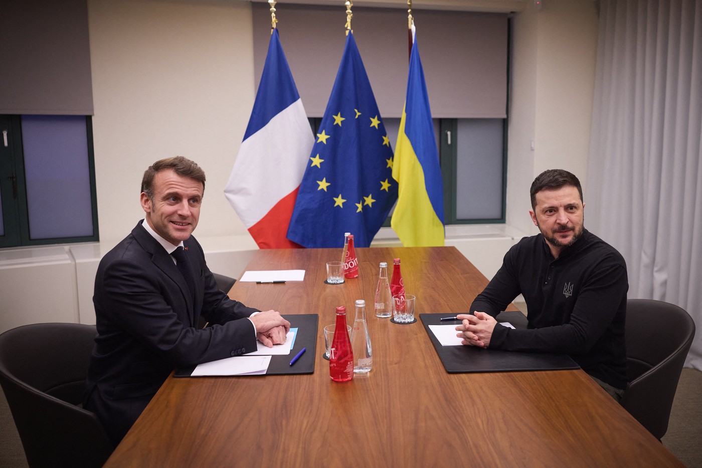 Emmanuel Macron i Volodimir Zelenski