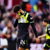 Manchester City's Josko Gvardiol reacts after Aston Villa's Jhon Duran scores the opening goal during the Premier League match at Villa Park, Birmingham. Picture date: Saturday December 21, 2024.,Image: 949055550, License: Rights-managed, Restrictions: EDITORIAL USE ONLY No use with unauthorised audio, video, data, fixture lists, club/league logos or "live" services. Online in-match use limited to 120 images, no video emulation. No use in betting, games or single club/league/player publications., Model Release: no, Credit line: Mike Egerton / PA Images / Profimedia