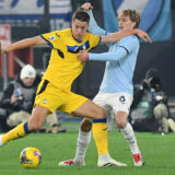 Soccer, Serie A match , Lazio v Atalanta Mario Pasalic of Atalanta,Nicolo Rovella of SS Lazio during the Serie A match between Lazio v Atalanta at Olympic stadium,Rome, Italy, Dec 28th, 2024. Imago-Images/Emmefoto Copyright: xImago-Images/Emmefotox