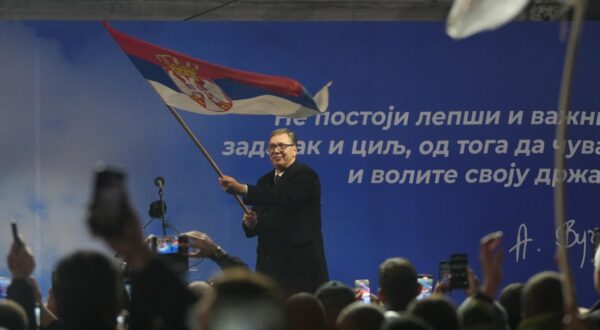 24, January, 2025, Jagodina - The first meeting of the Serbian Progressive Party was held in the center of Jagodina, at which the President of the Republic of Serbia Aleksandar Vucic presented the idea of ​​a new movement. Aleksandar Vucic. Photo: Antonio Ahel/ATAImages

24, januar, 2025, Jagodina - U centru Jagodine odrzan je prvi skup Srpske napredne stranke na kojoj je predsednik Republike Srbije Aleksandar Vucic predstavio ideju o novom pokretu. Photo: Antonio Ahel/ATAImages Photo: Antonio Ahel/ATAImages/PIXSELL