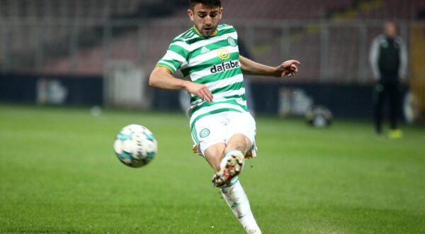 01.10.2020., stadion Bilino Polje, Zenica, Bosna i Hercegovina - Kvalifikacijska utakmica za UEFA Evropsku ligu. FK Sarajevo - FC Celtic Greg Taylor"nPhoto: Armin Durgut/PIXSELL