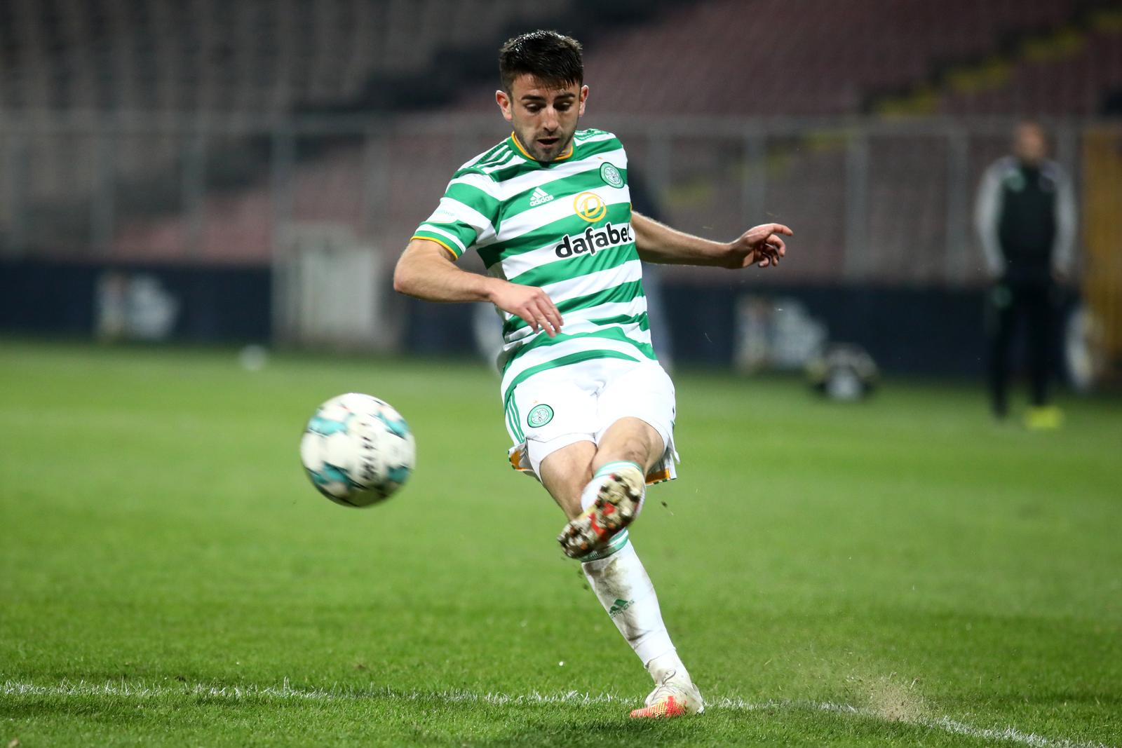 01.10.2020., stadion Bilino Polje, Zenica, Bosna i Hercegovina - Kvalifikacijska utakmica za UEFA Evropsku ligu. FK Sarajevo - FC Celtic Greg Taylor"nPhoto: Armin Durgut/PIXSELL