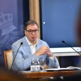 01, December, 2024, Belgrade - The President of the Republic of Serbia, Aleksandar Vucic, addressed the citizens at the Palace of Serbia. Aleksandar Vucic. Photo: L. L./ATAImages

01, decembar, 2024, Beograd - Predsednik Republike Srbije Aleksandar Vucic obratio se gradjanima u Palati Srbija. Photo: L. L./ATAImages Photo: L. L./ATAImages/PIXSELL