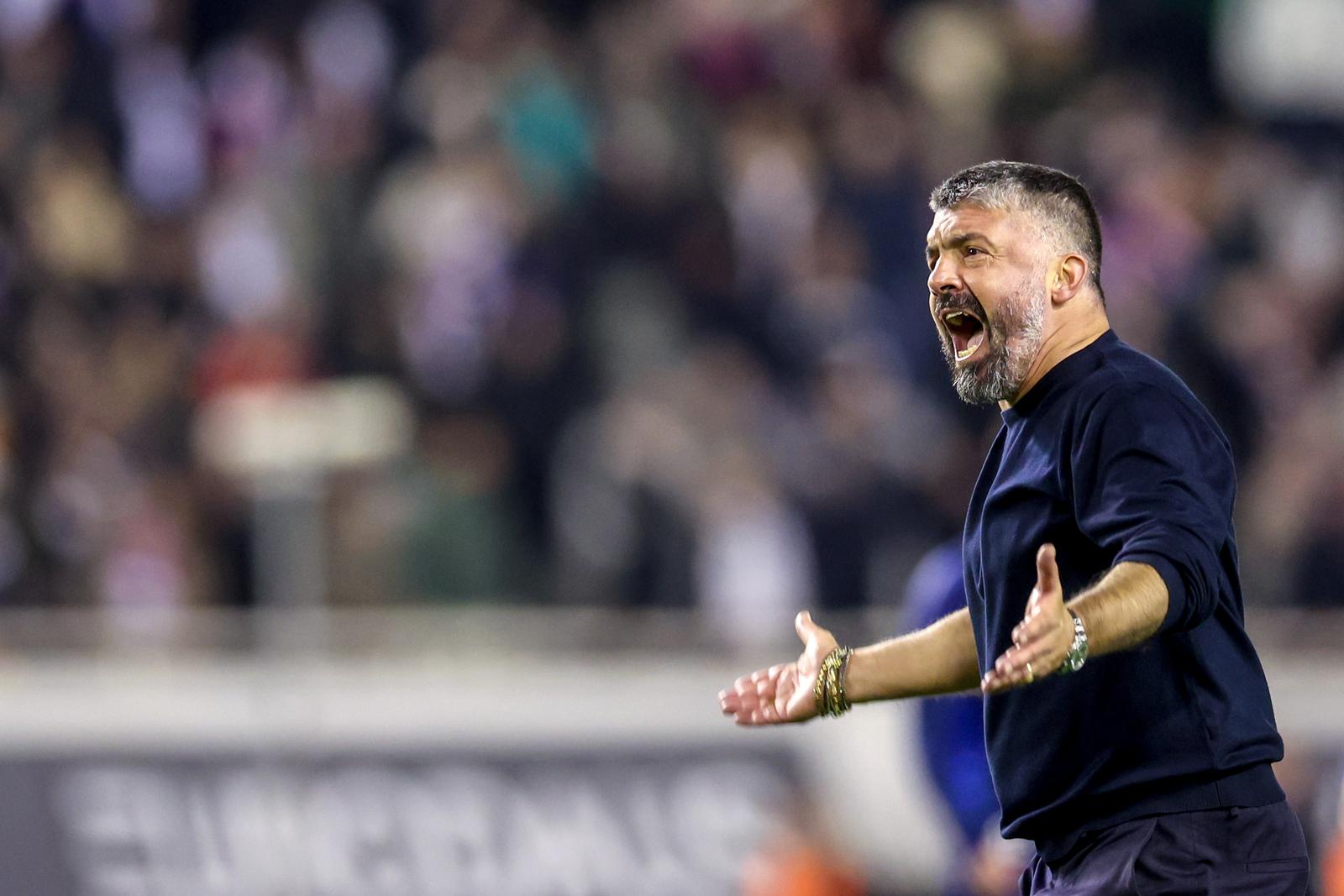 01.12.2024., Stadion Poljud, Split - 15. kolo SuperSport HNLa: HNK Hajduk - GNK Dinamo. Trener Hajduka Gennaro Gattuso. Photo: Matija Habljak/PIXSELL